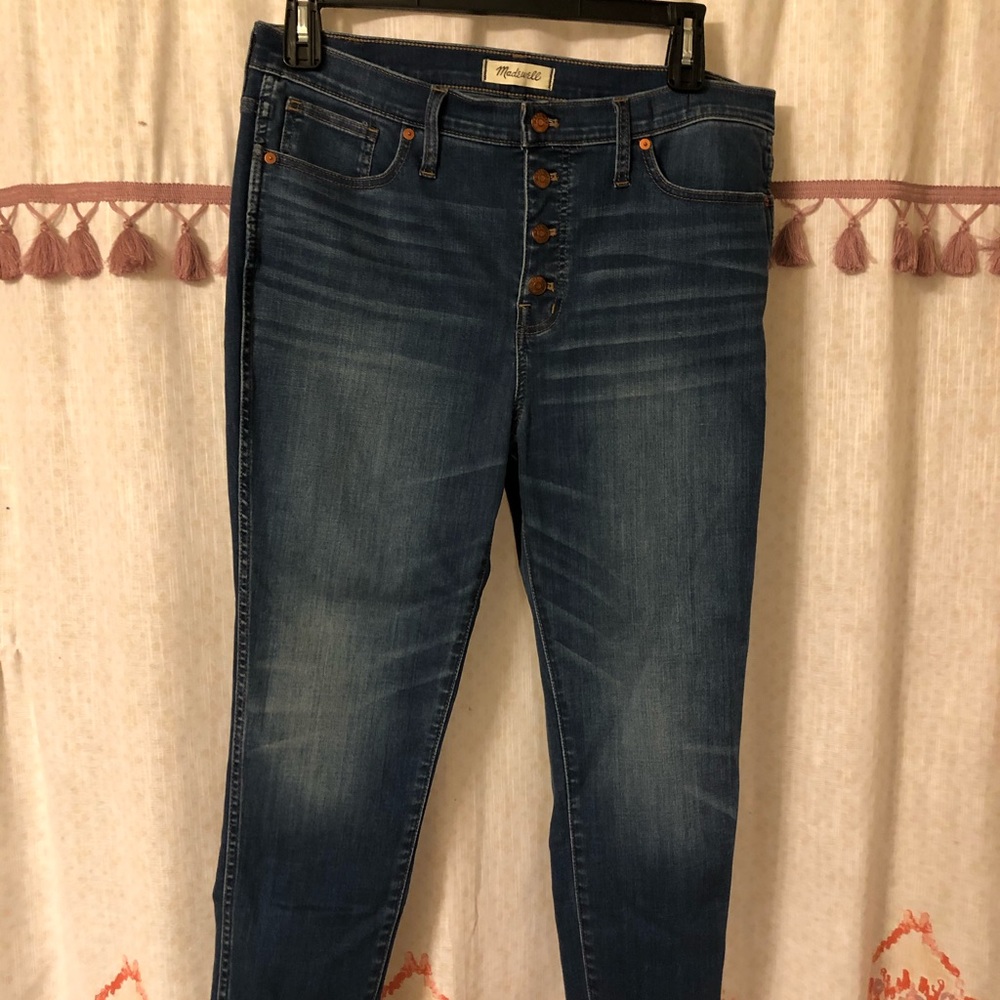 Madewell skinny button up jeans